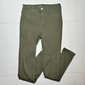 Old Navy Girls Ballerina Skinny Jeans in Olive Green Size 12